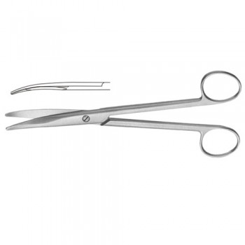 Mayo Dissecting Scissor Curved - With Chamfered Blades Stainless Steel, 19 cm - 7 1/2"